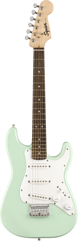 Squier FSR Mini Stratocaster Laurel Fingerboard White Pickguard Surf Green