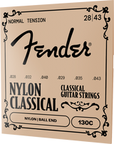 Nylon Acoustic Strings 130 Clear/Silver Ball End Gauges .028-.043 (6)