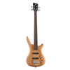 RockBass Corvette Basic 4-String Natural Transparent Satin Active Alder Body Maple neck with Ekanga veneer stripes Rosewood FB