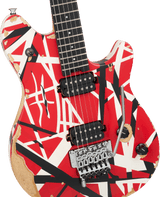 Limited Edition Wolfgang® Special Striped Series Ebony Fingerboard Red Black and White Aged