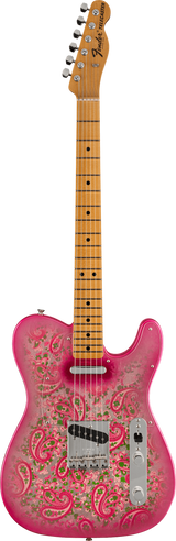 Vintage Custom 68 Telecaster NOS Maple Fingerboard Pink Paisley