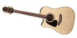 Takamine G50 Series Left Handed Dreadnought ACEL Guitar with Cutaway in Natural Gloss Finish