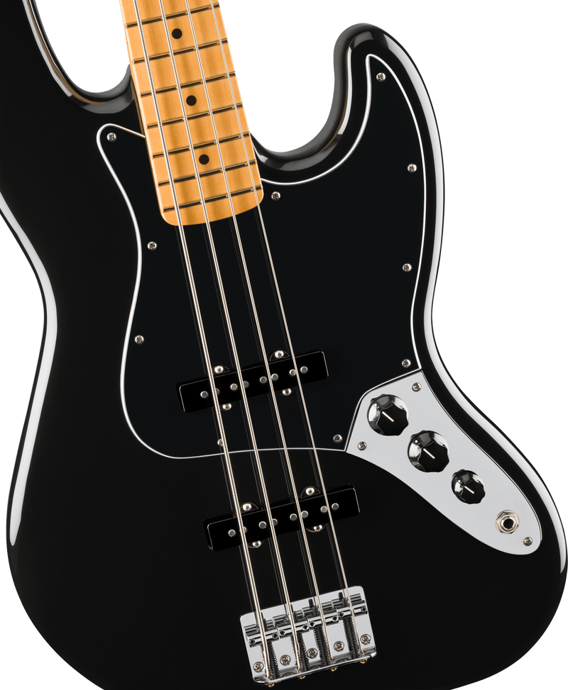 Player II Jazz Bass®- Maple Fingerboard- Black *WHITE PICKGUARD