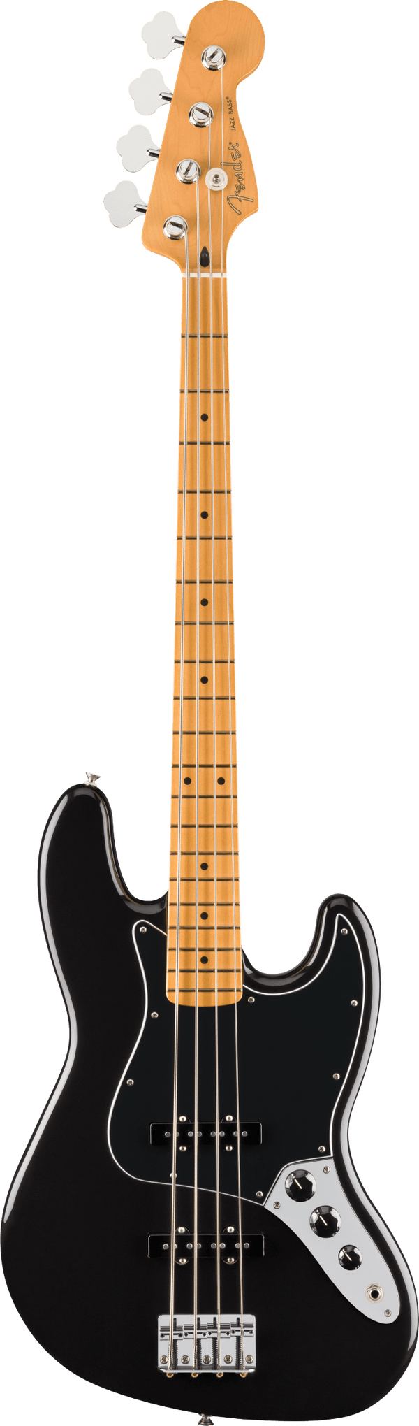 Player II Jazz Bass®- Maple Fingerboard- Black *WHITE PICKGUARD