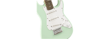 Squier FSR Mini Stratocaster Laurel Fingerboard White Pickguard Surf Green
