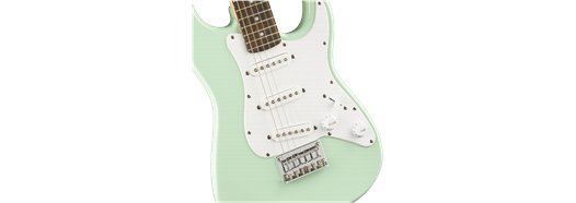 Squier FSR Mini Stratocaster Laurel Fingerboard White Pickguard Surf Green
