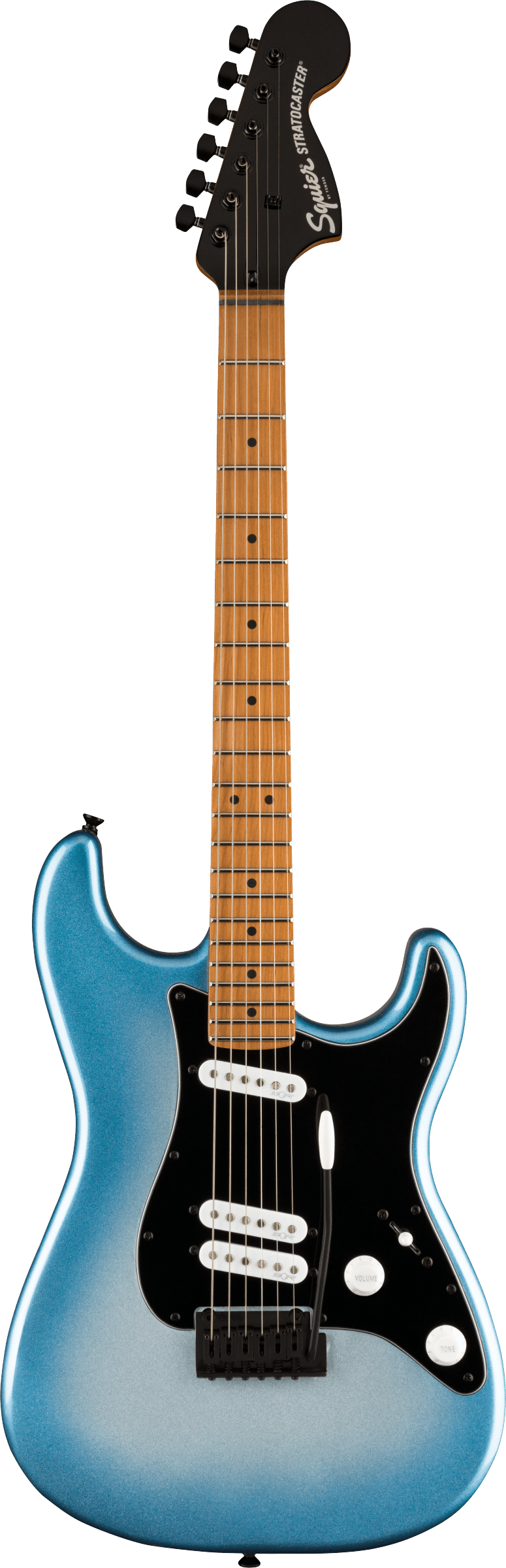 Contemporary Stratocaster Special Roasted Maple Fingerboard Black Pickguard Sky Burst Metallic