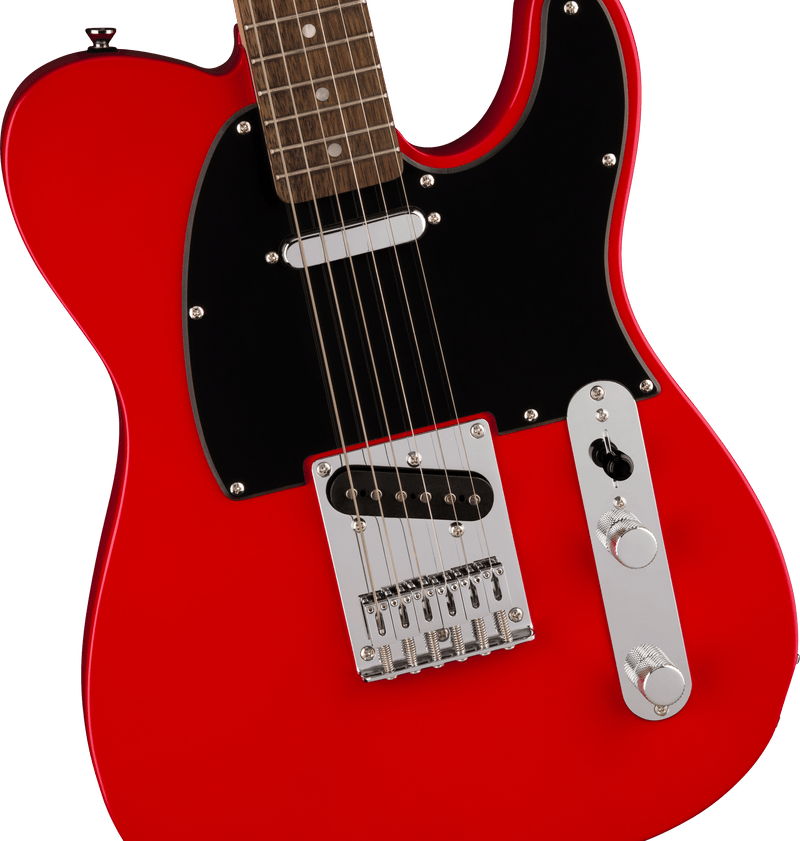 Squier Sonic Telecaster Torino Red Laurel Fingerboard Black Guard