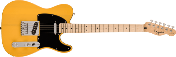 Squier Sonic Telecaster Butterscotch Blonde Maple Fingerboard Black Guard