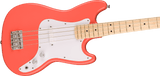 Squier Sonic Bronco Bass Maple Fingerboard White Pickguard Tahitian Coral