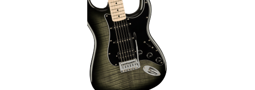 Affinity Series Stratocaster FMT HSS Maple Fingerboard Black Pickguard Black Burst
