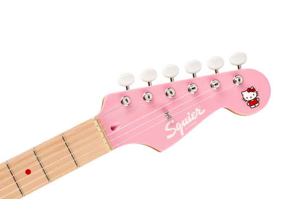 Limited Edition Hello Kitty Stratocaster with Gig Bag Maple Fingerboard Pink