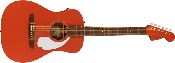 Malibu Player Walnut Fingerboard White Pickguard Fiesta Red