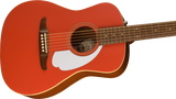 Malibu Player Walnut Fingerboard White Pickguard Fiesta Red