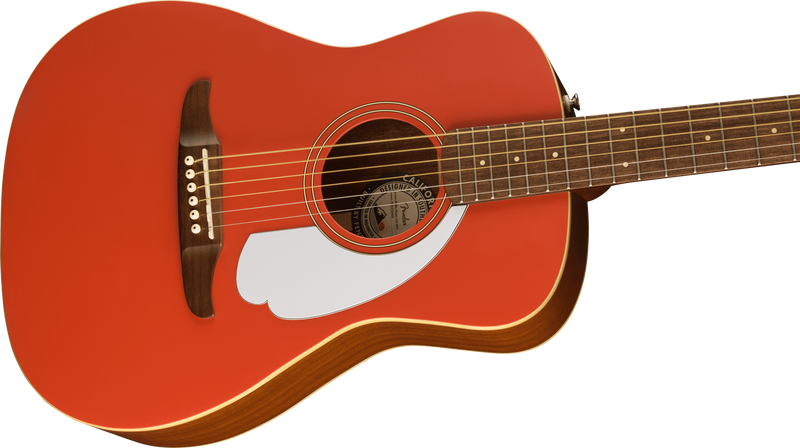 Malibu Player Walnut Fingerboard White Pickguard Fiesta Red