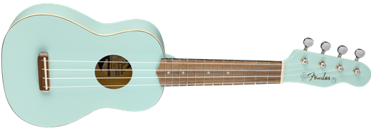 Venice Soprano Uke Walnut Fingerboard Daphne Blue