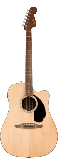 California Standard Redondo™ CE Spruce Top Black Pickguard Natural