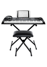 61Key Portable Keyboard w Accessories  Stand and Bench