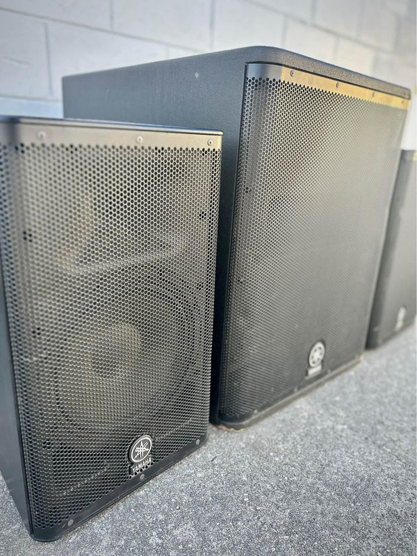Ex Hire - Yamaha DXR/DXS Powered Speaker System (Includes 2x DXR10s and 1x DXS15 sub with covers)