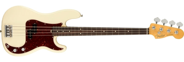 American Professional II Precision Bass Rosewood Fingerboard Olympic White