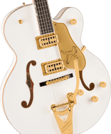 Gretsch Professional Collection White Falcon Hollow Body with String-Thru Bigsby and Gold Hardware