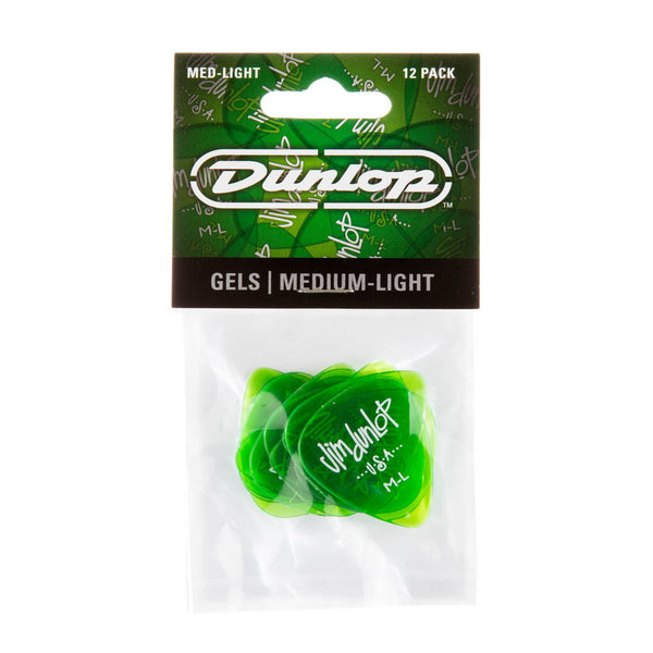 Jim Dunlop Gels Medium/Light Picks Players Pack