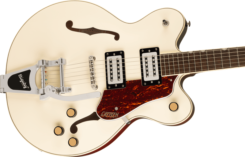 G2622T Streamliner Center Block Double-Cut with Bigsby Laurel Fingerboard Broad Tron BT-3S Pickups Vintage White