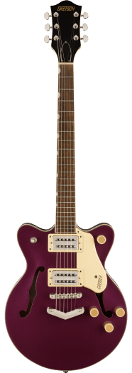 Gretsch G2655 Streamliner Center Block Jr. Double-Cut with V-Stoptail Laurel Fingerboard Burnt Orchid