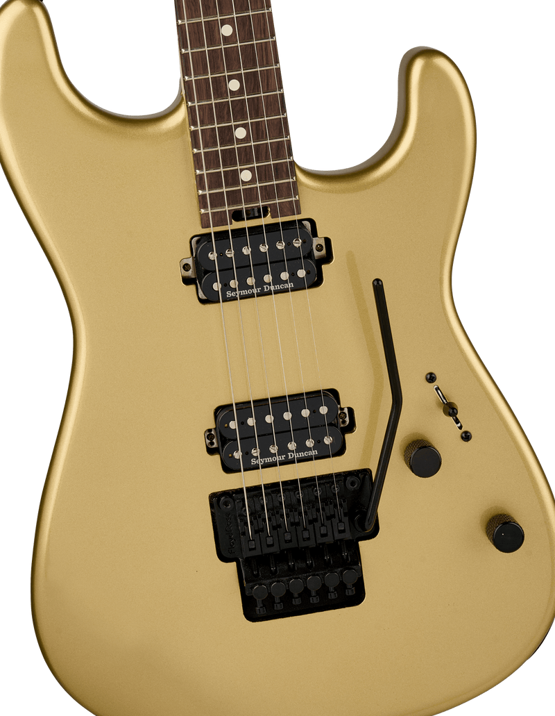 Pro-Mod San Dimas® Style 1 HH FR RW Rosewood Fingerboard Pharaohs Gold