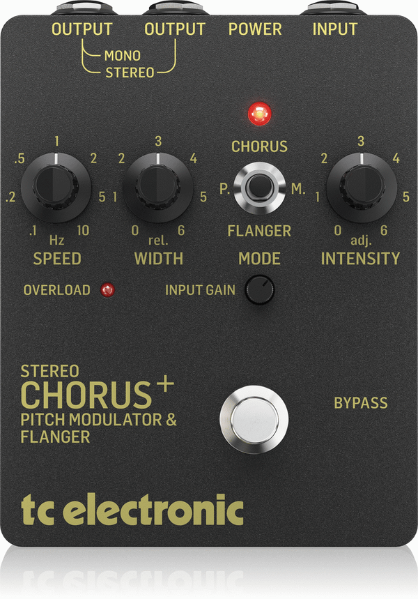 TC ELECTRONIC SCF Stereo Chorus Flanger Gold Pedal