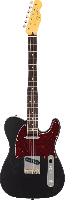 Made in Japan Limited Telecaster Raw Ash Rosewood Fingerboard Black