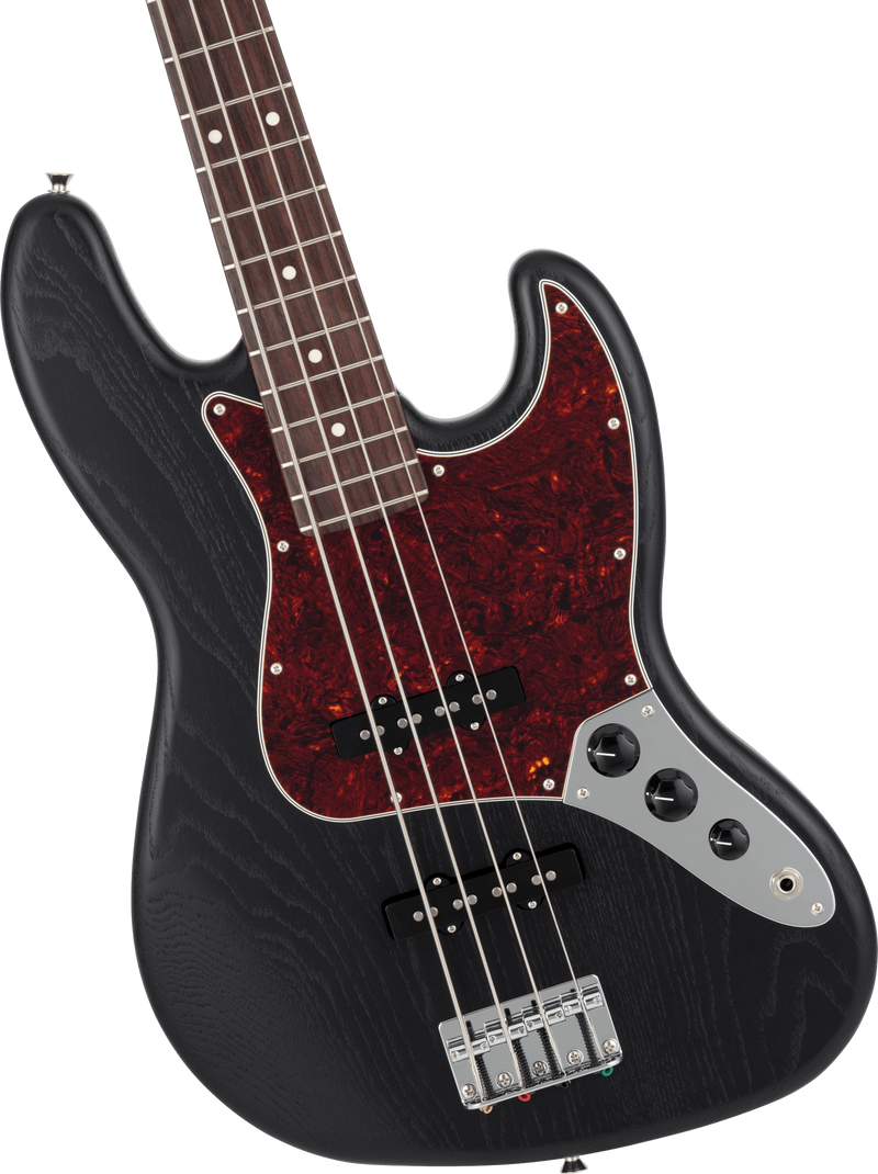 Made in Japan Limited Jazz Bass Raw Ash Rosewood Fingerboard Black