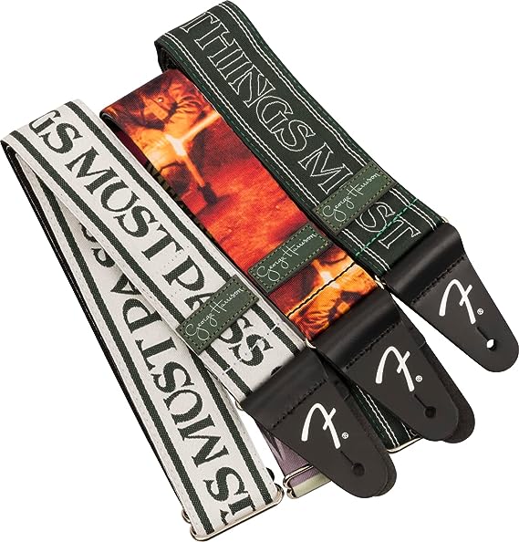 George Harrison All Things Must Pass Logo Strap White/Black 2