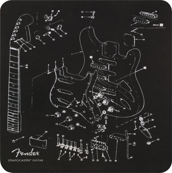 Fender Mousepad Exploded Strat