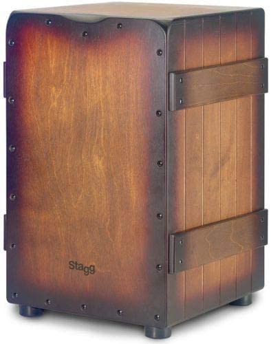 Stagg Cajon Sunburst Brown Cra