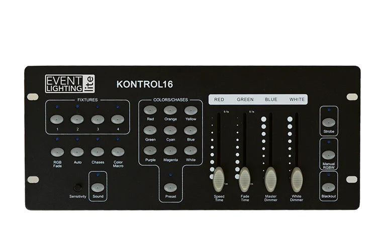 Event Lighting KONTROL16 - 4 x RGBW fixture DMX controller