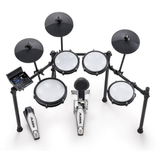 NitroMax 8 Piece Electronic Drum Kit w Mesh Heads and Bluetooth