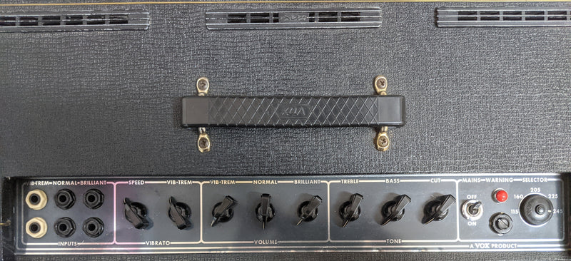 2HD Vox 1969 AC30TB 3-Channel 30-Watt 2x12" Guitar Amp Combo with timber box case [18]