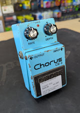 2HD BOSS CE-2 CHORUS PEDAL 1986 GREEN LABEL MIJ