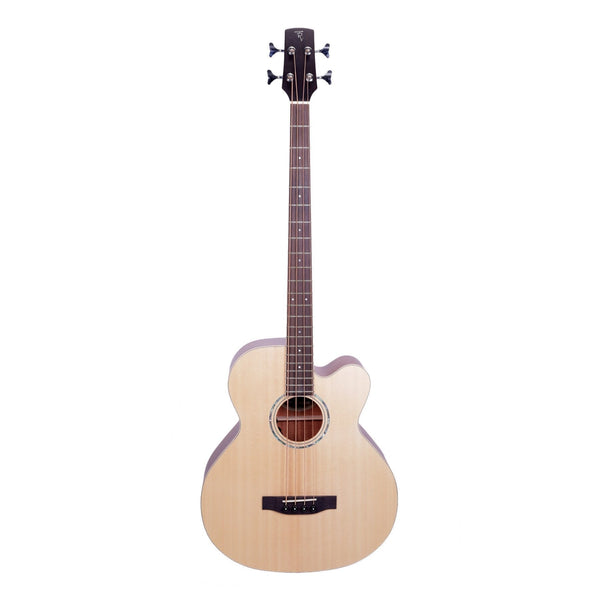 Timberidge TRBC-1SB-NST '1 Series' Spruce Solid Top & Mahogany Solid Back Acoustic-Electric Cutaway Bass Guitar