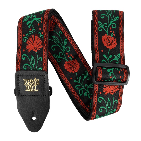 ERNIE BALL Classic Jacquard Guitar/Bass Strap - Western Rose