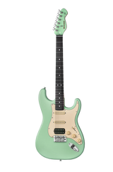 MOOER MSC10 STRAT W/GIGBAG SURF GRN