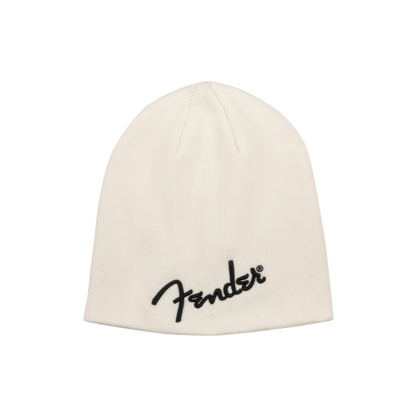 FENDER® LOGO BEANIE, ARCTIC WHITE