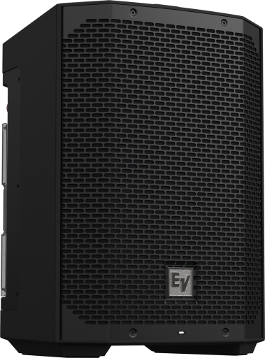 EV Loudspeaker 8" 2-way Black - Weatherised battery-powered loudspeaker with Bluetooth® audio and control