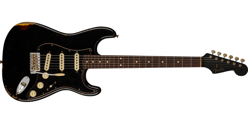 Custom Shop LIMITED EDITION ROASTED DUAL-MAG II STRAT - RELIC AGED BLACK