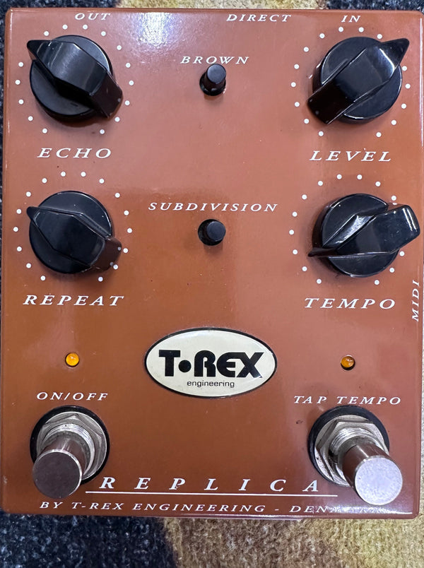 2HD T-Rex Replica Stereo Delay Guitar Effects Pedal with Tap Tempo