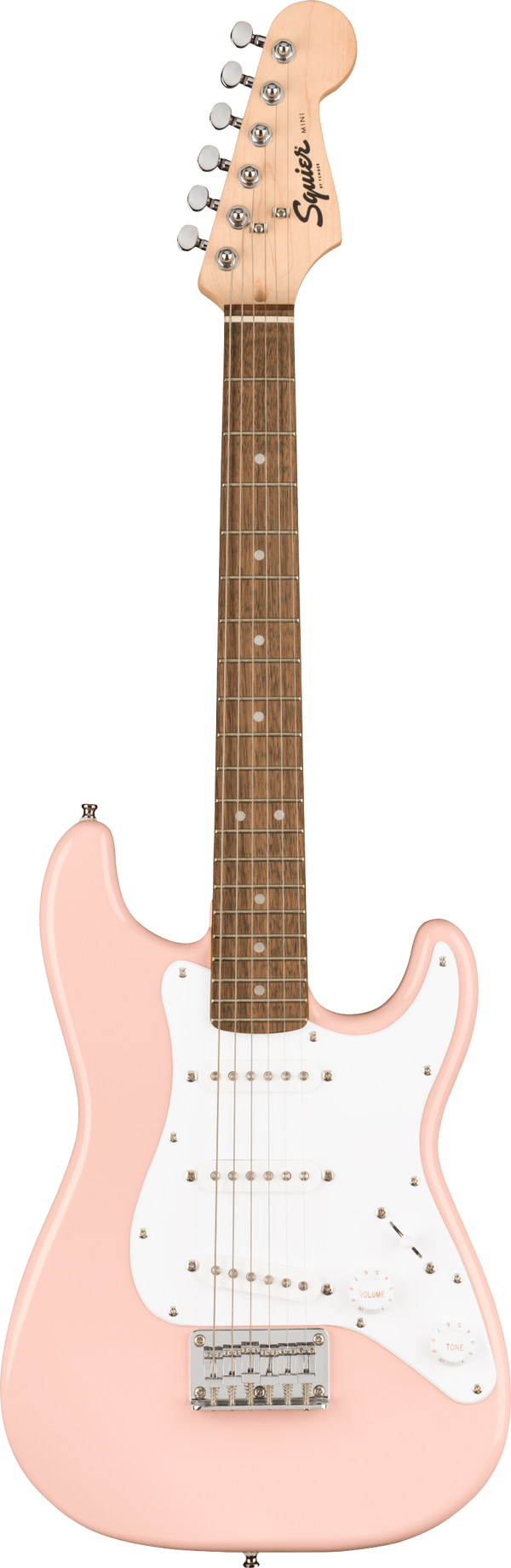MINI STRATOCASTER LAUREL FINGERBOARD SHELL PINK