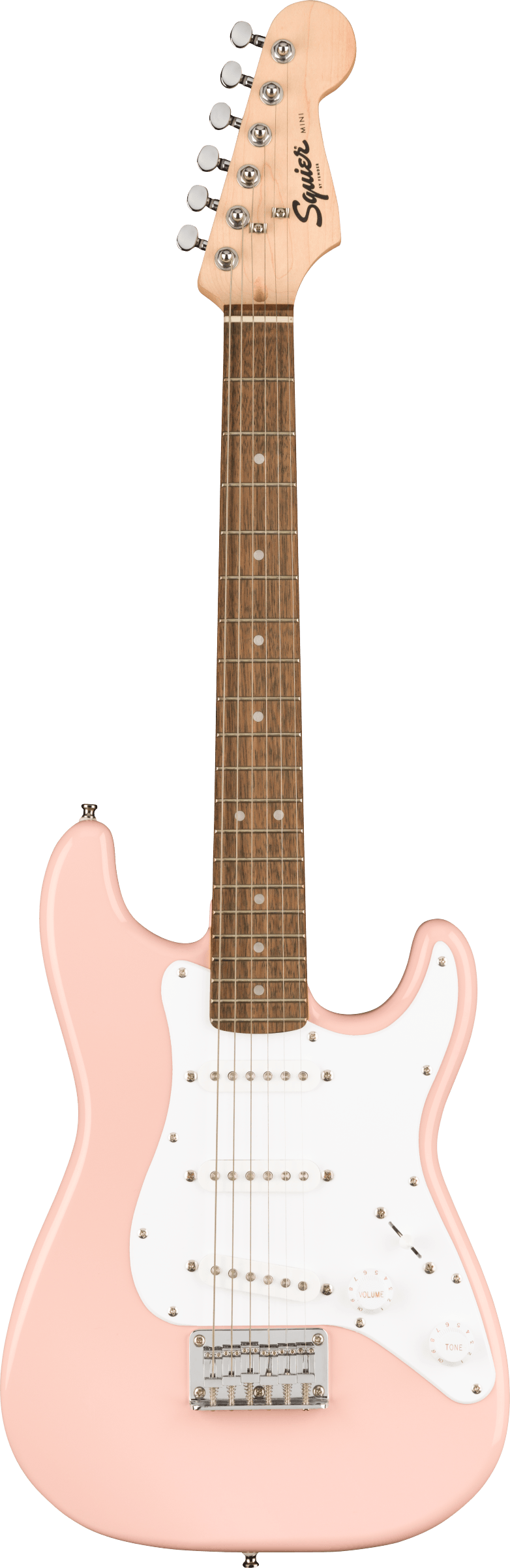 MINI STRATOCASTER LAUREL FINGERBOARD SHELL PINK
