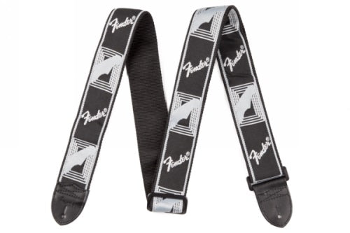 Fender 2 Monogrammed Strap Black/Light Grey/Dark Grey