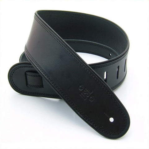 2.5 INCH ROLLED EDGE GARMENT STRAP BLACK/BLACK